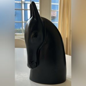 Ikea Brodd Anette Edmark 1990s Modernist Horse Head Figure Sculpture Statue